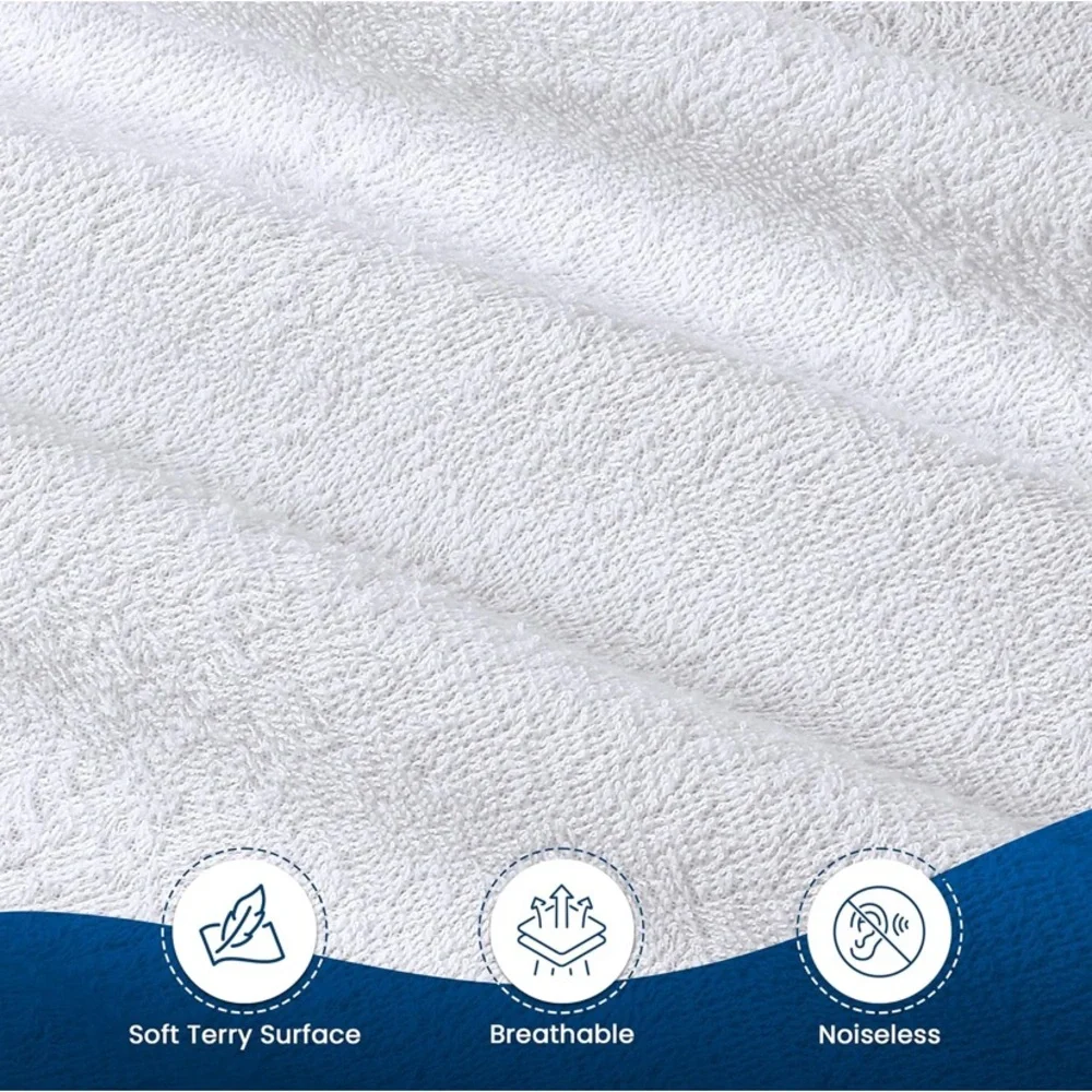 Queen Size White Mattress Cover - Breathable Protective Mattress Protector